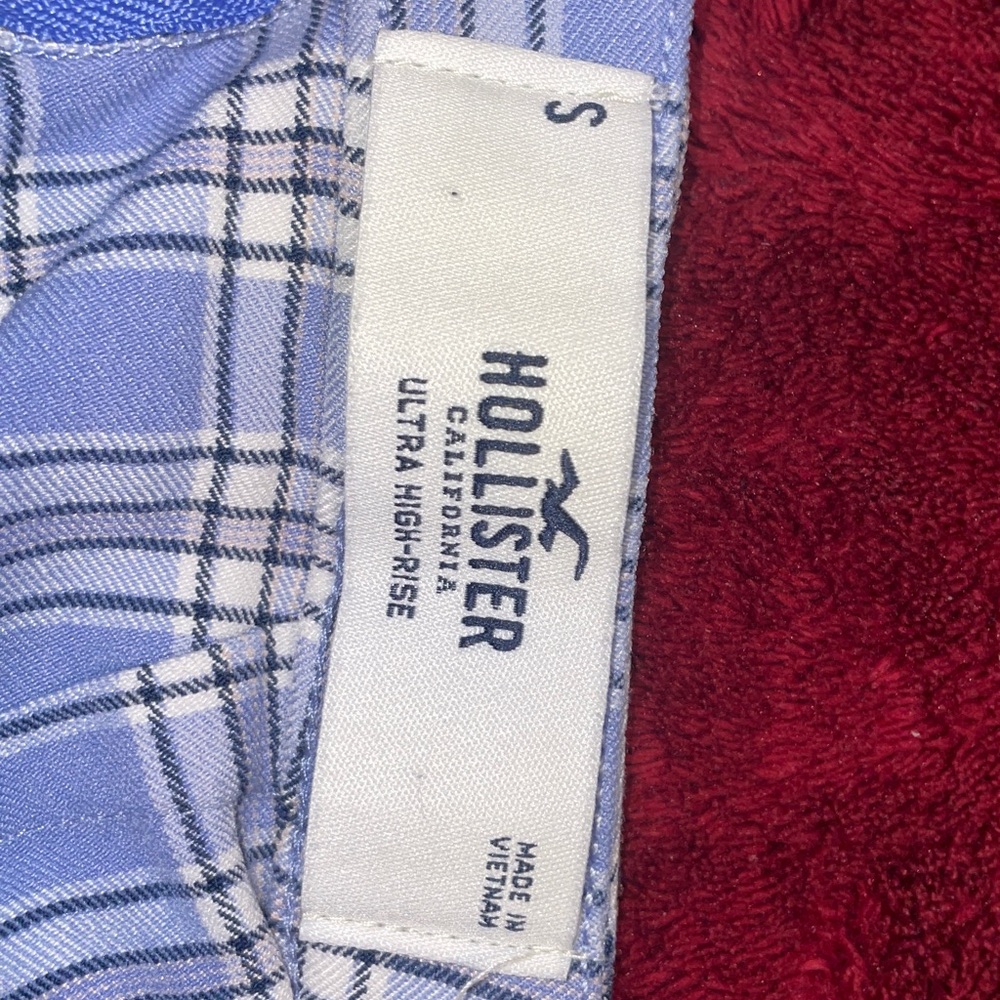 Hollister Light Blue Plaid Skirt - Picture 2 of 5